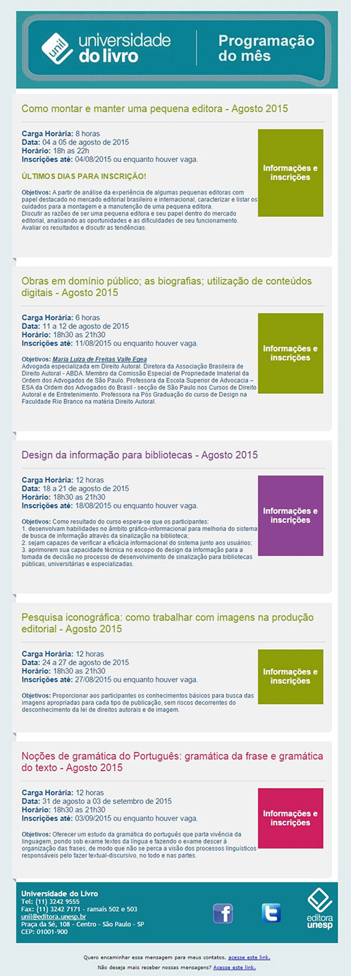 Universidade do Livro Universidade do Livro