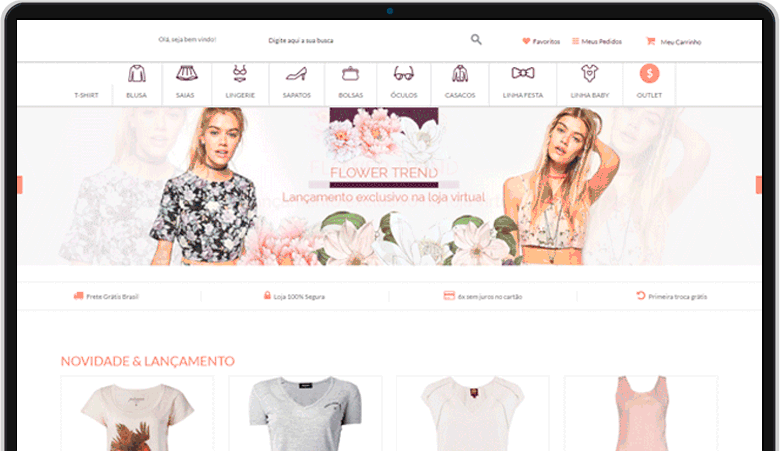 Gif demonstrativo da UOL Loja Virtual Magento